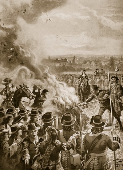 The burning of Blount